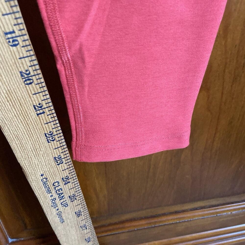 Beyond Yoga Out Of Pocket High Waisted Midi Leggings Size XL Coral Pink Heather - Picture 9 of 9